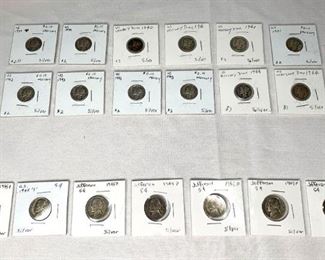 Mercury Dimes and Jefferson Nickels