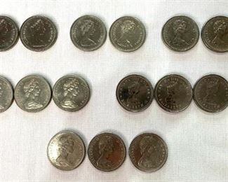 1970-1983 Canadian Dollar Coins