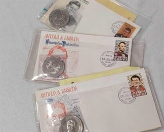 Presidents First Day of Issue Coins and Stamp Envelope Sets