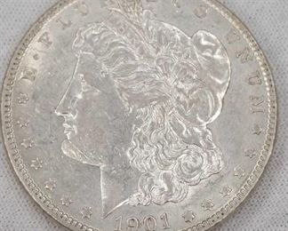 1901-O US Morgan Silver Dollar