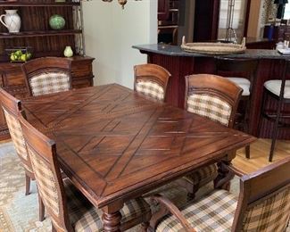 Table & 6 chairs by Harden