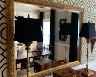 Gold framed mirror 55 x 42.5