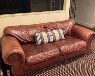 Leather sofa by Bradington Young