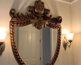 Shield shaped mirror 