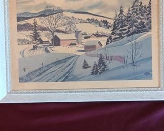 003 Wintry Country Scene