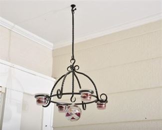 47. Wrought Iron Chandelier
