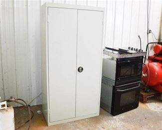117. Two 2 Door Metal Cabinet
