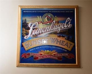 151. Framed LEINEKUGELS Advertising Sign