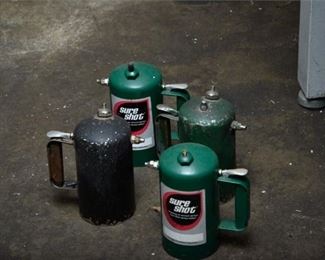 248. Four 4 SURE SHOT Aerosol Sprayers