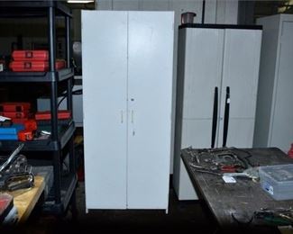 266. Two 2 Door Metal Cabinet