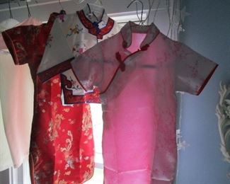 Authentic  silk Chinese  children's dresses