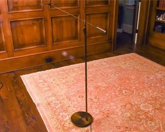 Brass Articulated Arm Contemporary Floor Lamp