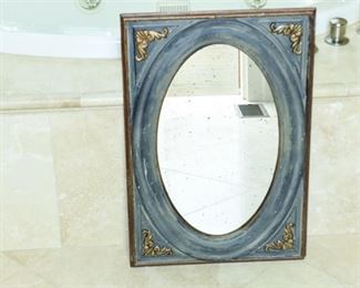 Decorative Framed Oval Mirror