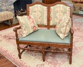 French Provincial Style Settee