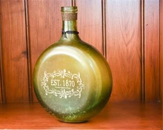 Vintage Glass Liquor Flask
