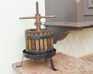 Wood and Iron Wine Press