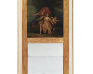 44
A French Trumeau Mirror
Fourth-quarter 19th Century
The mirror set under a painted classical scene
79.5" H x 40.5" W x 1.75" D
Estimate: $1,500 - $2,000