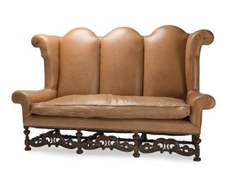 209
A Leather High Wing-Backed Sofa
Second-quarter 20th Century
56.5" H x 91" W x 34" D
Estimate: $1,800 - $2,200