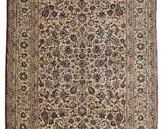 240
A Persian Sarouk Area Rug
Second-half 20th Century
The cotton on cotton rug
96.5" H x 65" W
Estimate: $2,000 - $3,000
