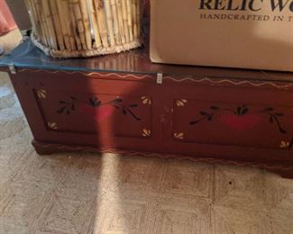 hand painted trunk
