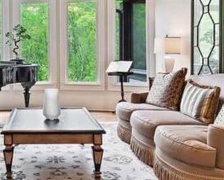 DREXEL HERITAGE SOFA AND AMAZING DREXEL HERITAGE COFFEE TABLE!