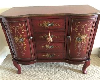 $345 / Beautiful painted console chest in near perfect condition. 41" wide x 18" deep x 35" tall