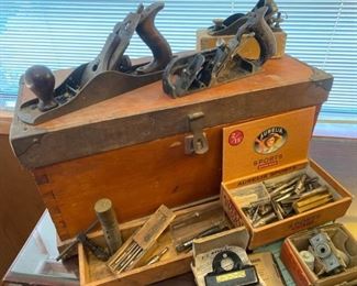 30 Stanley Block Planes, Leather Punch  More