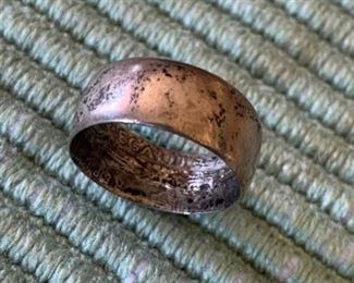205 1918 French Coin Ring Trench Ring