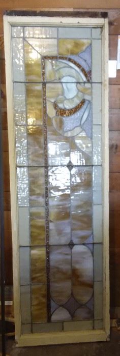 315 Antique leaded Stained Glass Window