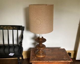  Mid Century Wood Lamp