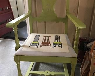 Stunning Needlepoint Seat!