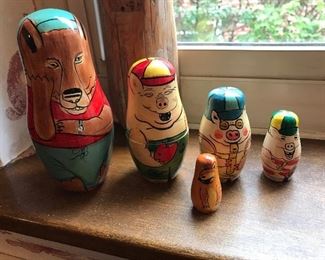 Some of the worst renditions of the three pigs I have seen. Sorry artist.