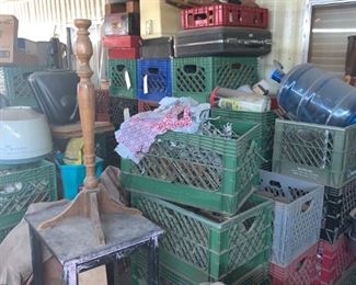 a treasure hunt! Lots of things in these crates that haven't been touched
