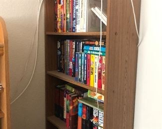 Bookcases and books 