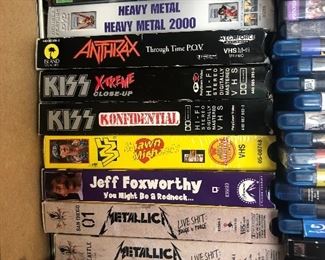 KISS METALLICA VHS COLLECTIBLES