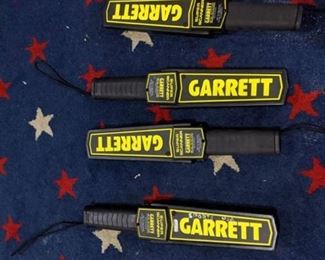 (4) Garrett Super Scanner Metal Detectors, Battery Operated Model 1165170