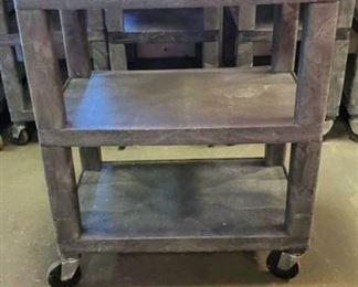 Heavy Duty Plastic Rolling Cart