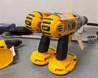 (2) DeWalt DC925 Cordless Drill/Driver/Hammer Drill XRP 1/2 Inch