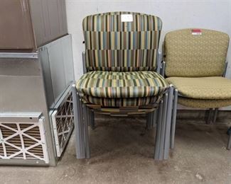 (4) Hon Cushion Patterned Chairs