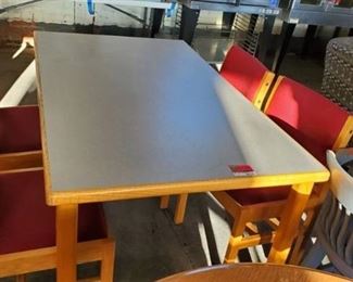 5ft x 36in Table With 4 Chairs