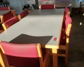 6ft x 3ft Table With 6 Chairs