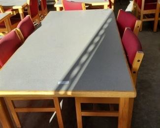 6ft x 3ft Table With 4 Chairs