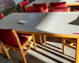 6ft x 3ft Table With 5 Chairs