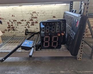 Scoreboard With Shot Clocks And Controller