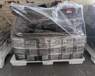 Pallet Of Assorted Computer Components, Monitors, Towers And More