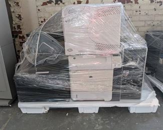 Pallet Of Assorted Computer Components, Printers, And Towers