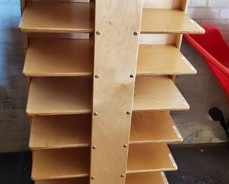 Wood Storage Case On Wheels