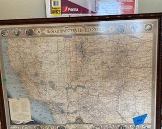 Fabulous map of SW United States