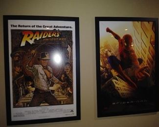 Framed movie/broadway show posters