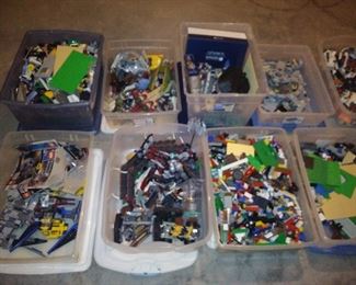 Thousands of legos - sold by the box